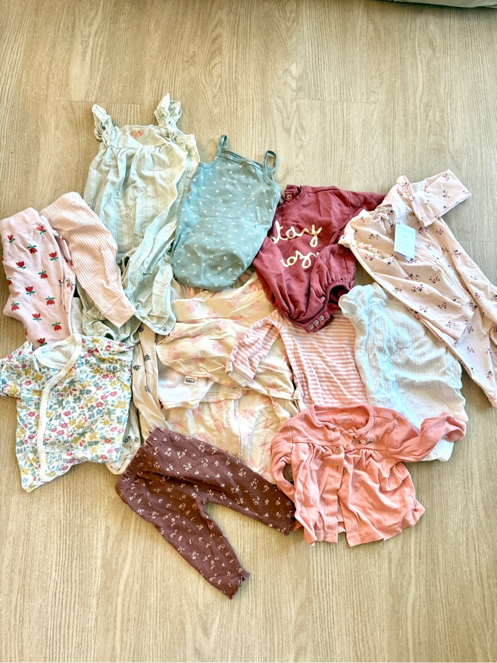 Baby Girl Clothing Lot Hanna Andersen, Janie and Jack, Carters, Halo sleepsack